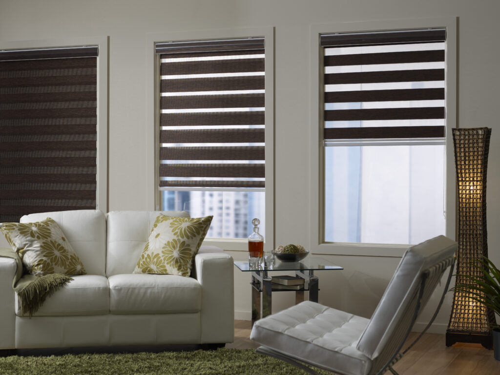 Referencia de posiciones de franjas en Cortinas Zebra Blackout