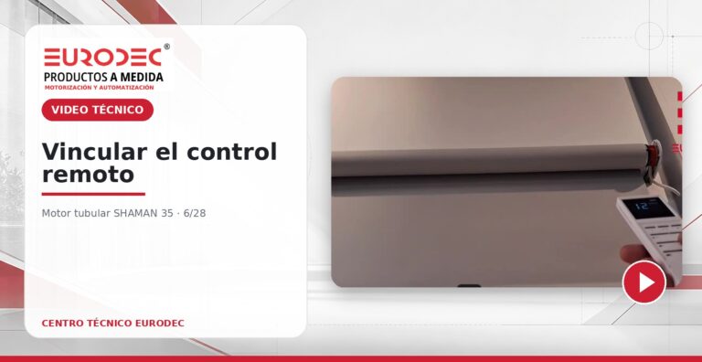 Portada del video técnico para vincular el control remoto con el motor SHAMAN 35